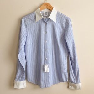 Brooks Brothers fitted non-iron French cuff blouse